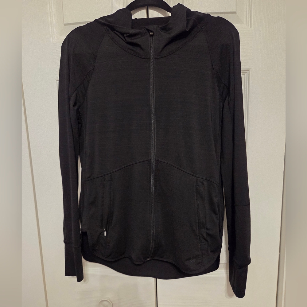Athleta Charcoal Zip-Up Jacket